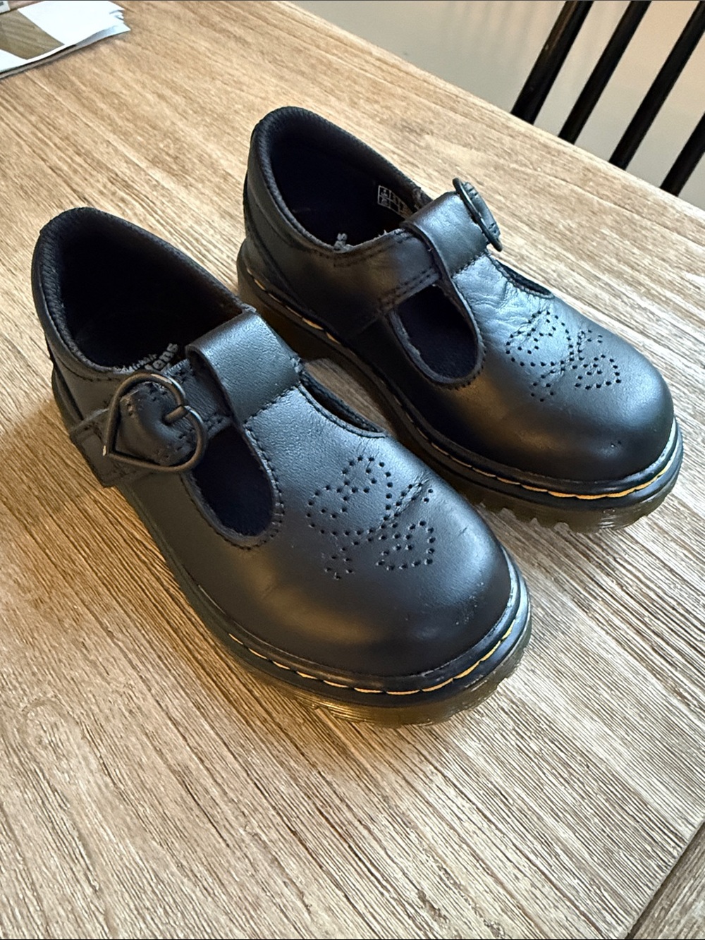 Dr. Martens Polly II Black Mary Jane’s Toddler Size 9